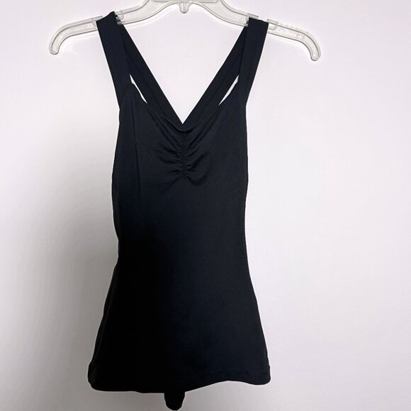 RARE Lululemon Cross Straps Open Back Tight Tank Top Black NWOT - Picture 7 of 10